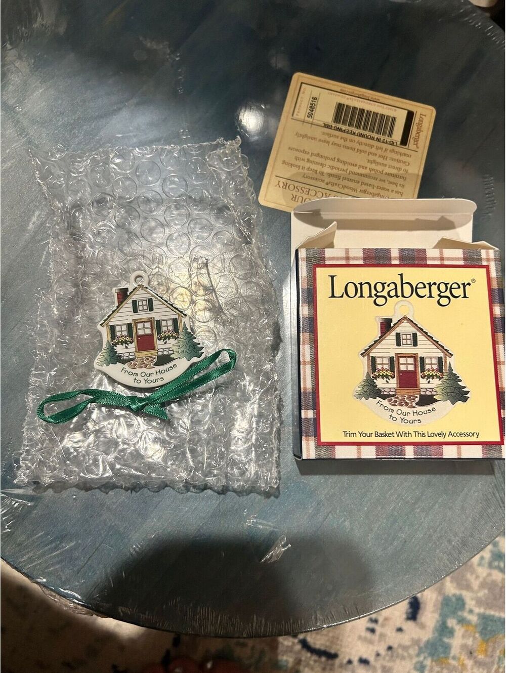 Longaberger from our house to yours basket tie on